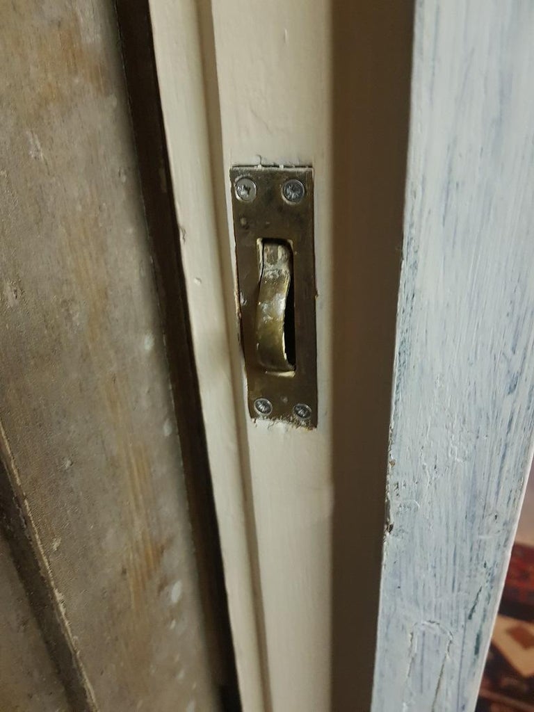 Early 20th Century Dutch Ensuite Doors with Etched Glass Depicting a