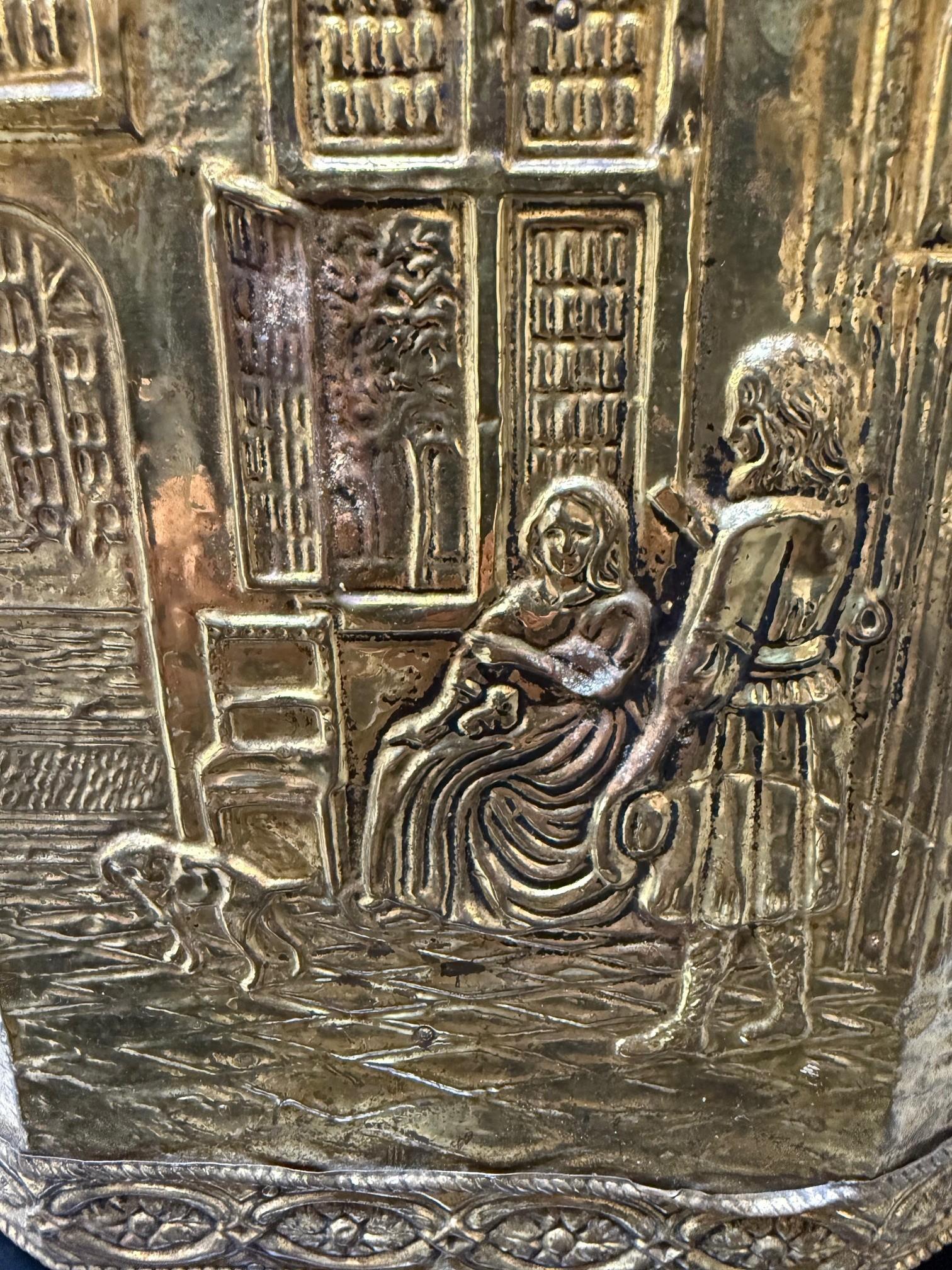 Metal Early 20th Century Dutch Fireside Coal, Tinder Box, Bin or Scuttle Fire Box For Sale