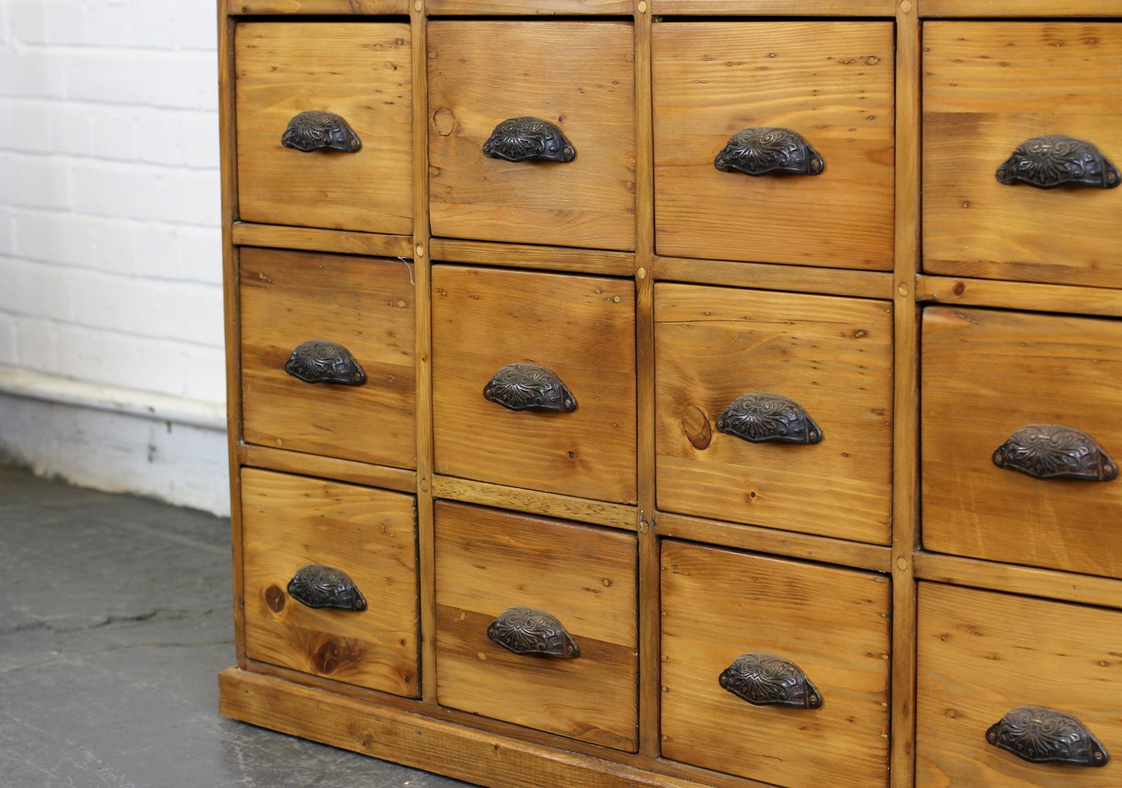Early 20th Century Dutch Hardware Store Drawers 2