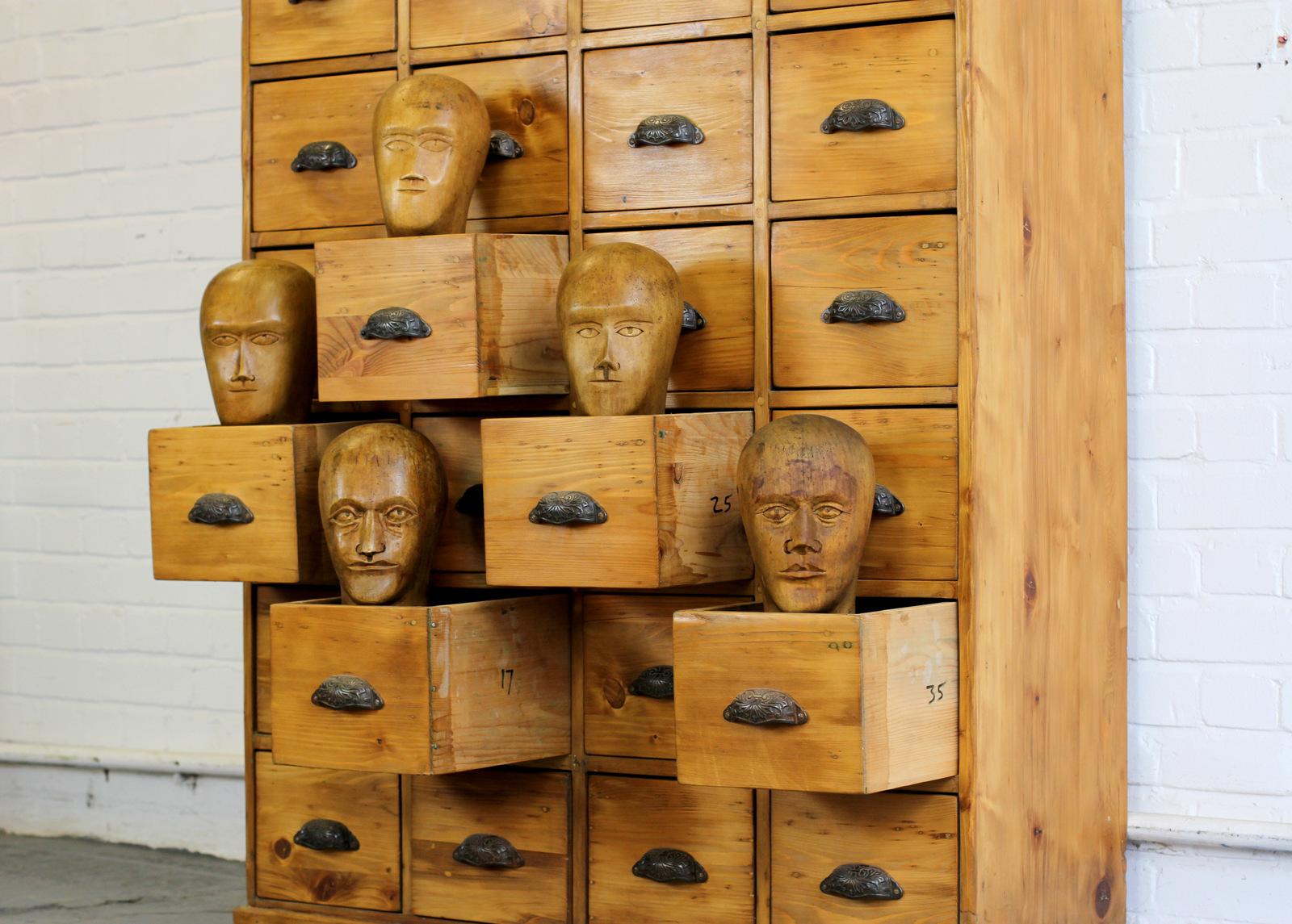 Early 20th Century Dutch Hardware Store Drawers 5