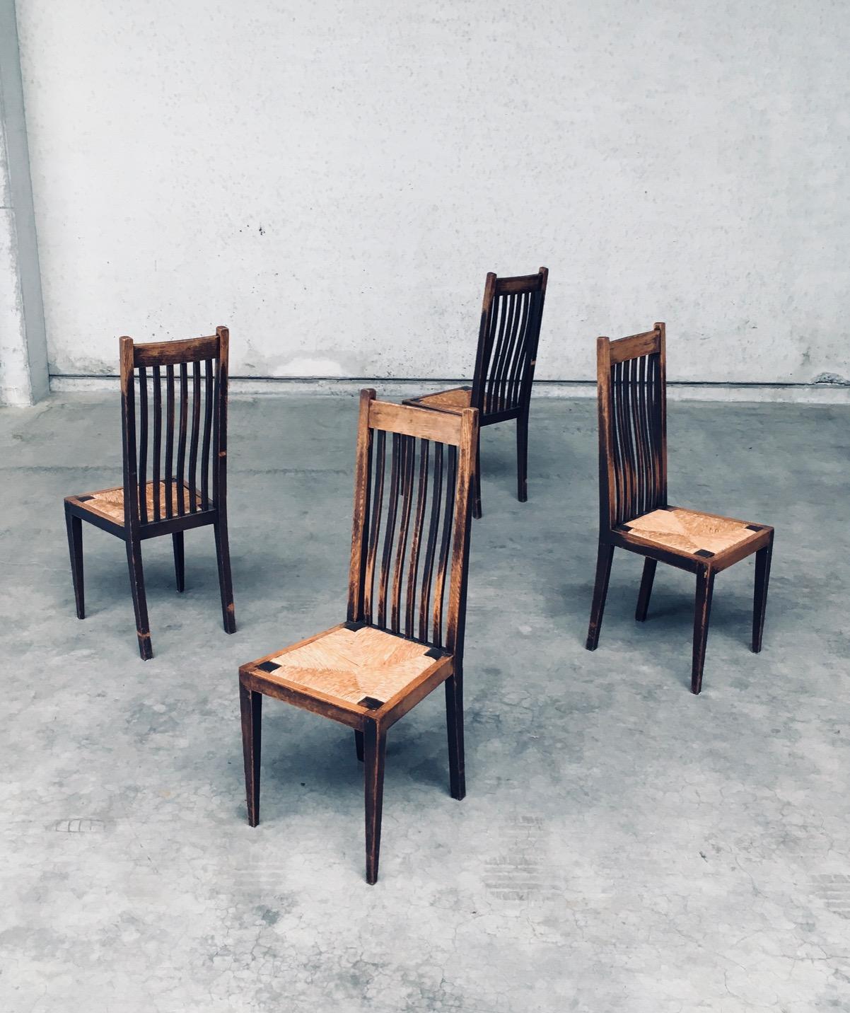Jonc Début du 20ème siècle, modernité hollandaise Design/One Chaises en vente