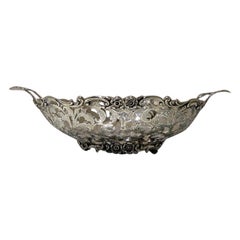 Early 20th Century Dutch Silver Bread Basket, circa 1920