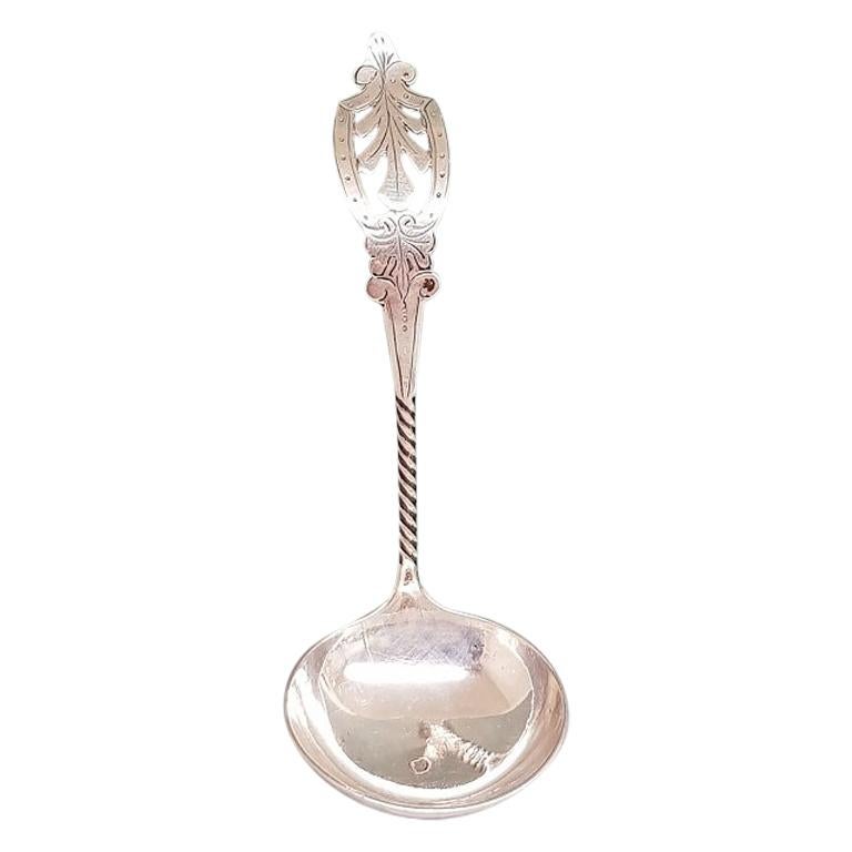 Early 20th Century Dutch Silver Cream Spoon, Dated 1922 For Sale