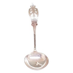 Early 20th Century Dutch Silver Cream Spoon, Dated 1922