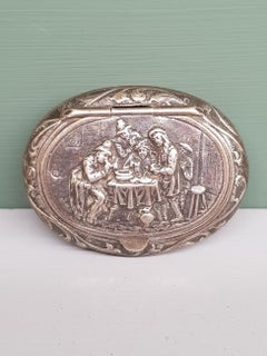 Early 20th Century Dutch Silver Pills or Peppermint Box from 1930