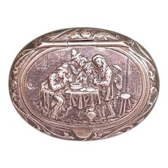 Early 20th Century Dutch Silver Pills or Peppermint Box from 1930