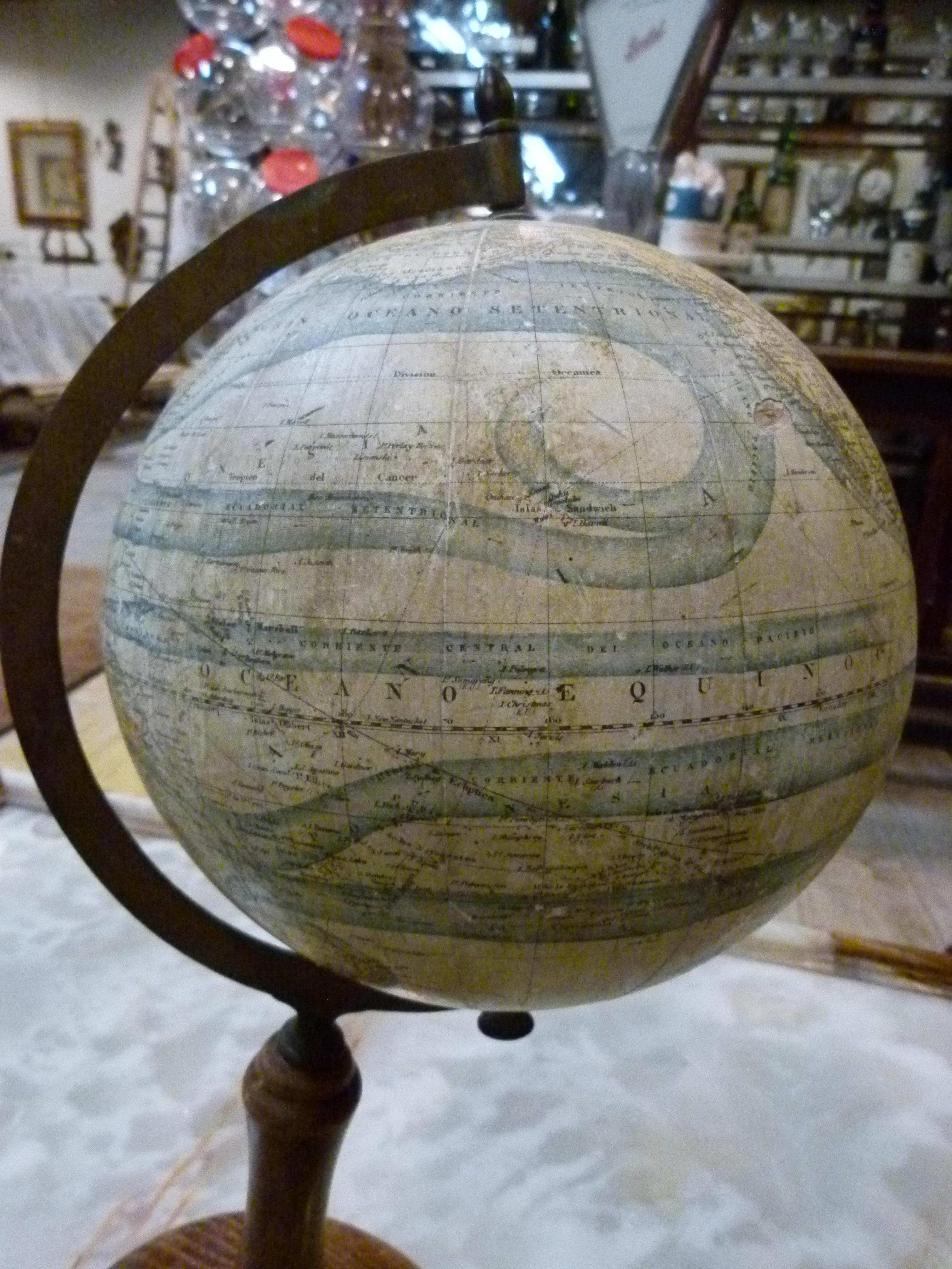 Art Nouveau Early 20th Century Earth Globe