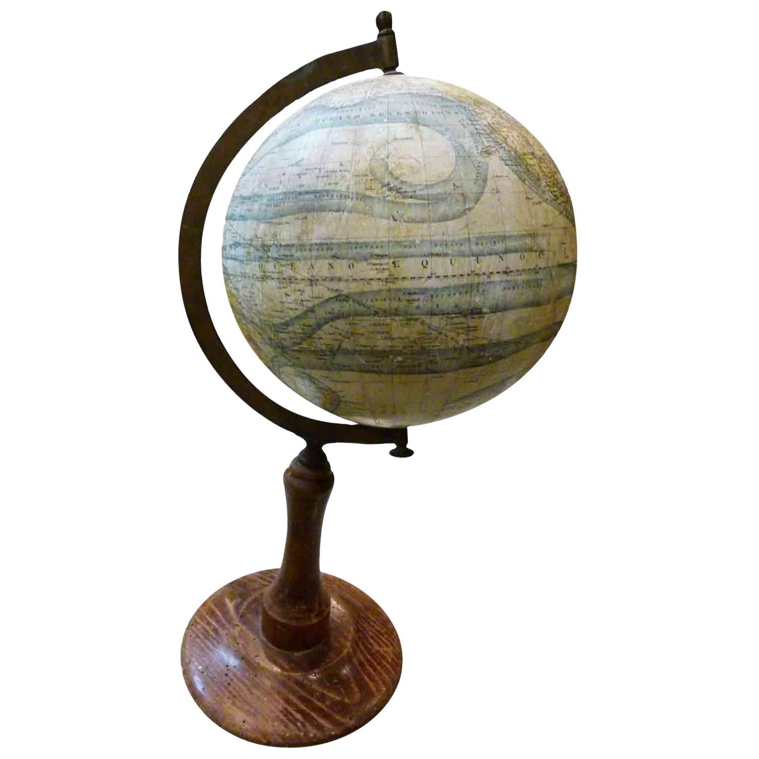 Early 20th Century Earth Globe