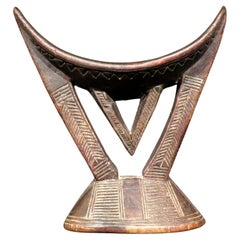 Early 20th Century East African Carved Headrest, Ethiopia (Kambatta People)