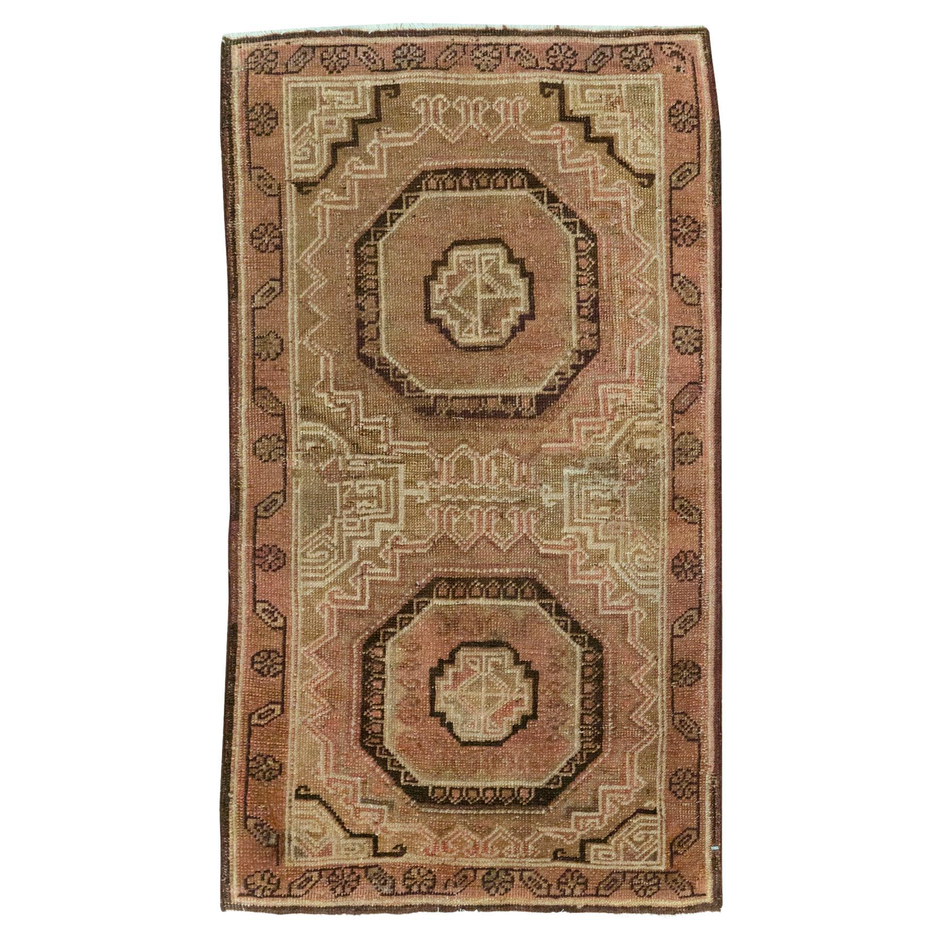 Début du 20e siècle, tapis Khotan du Turkestan oriental