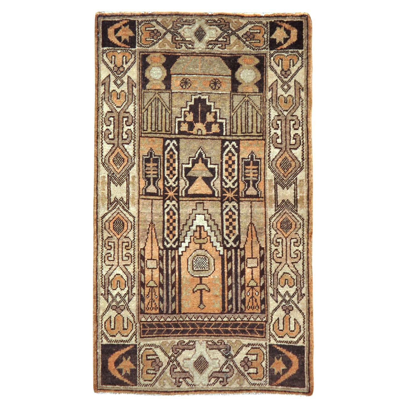 Début du 20e siècle, tapis Khotan du Turkestan oriental
