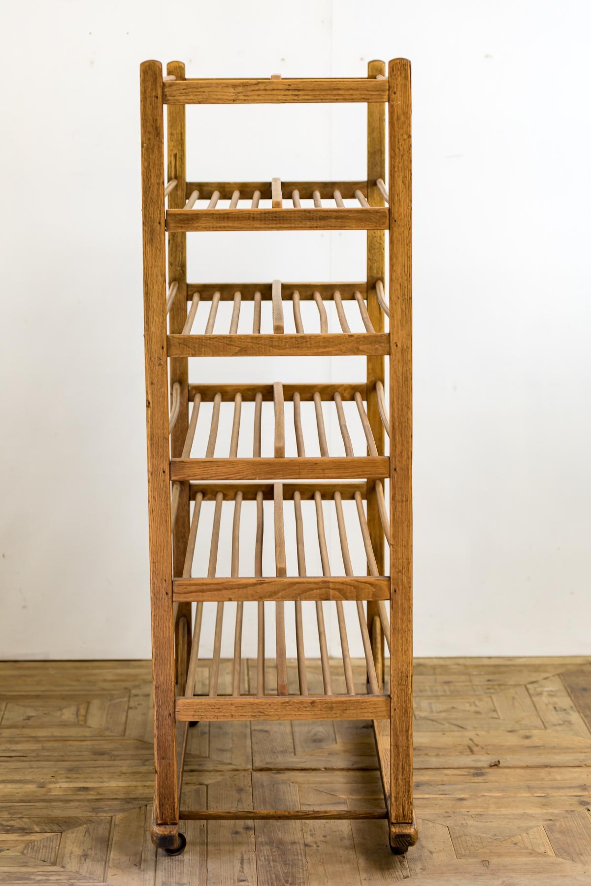 Polished Early 20th Century Edwardian Bakery Cooling / Proving / Display Rack For Sale
