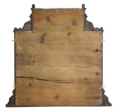Early 20th Century Edwardian Carved Walnut Overmantle Mirror