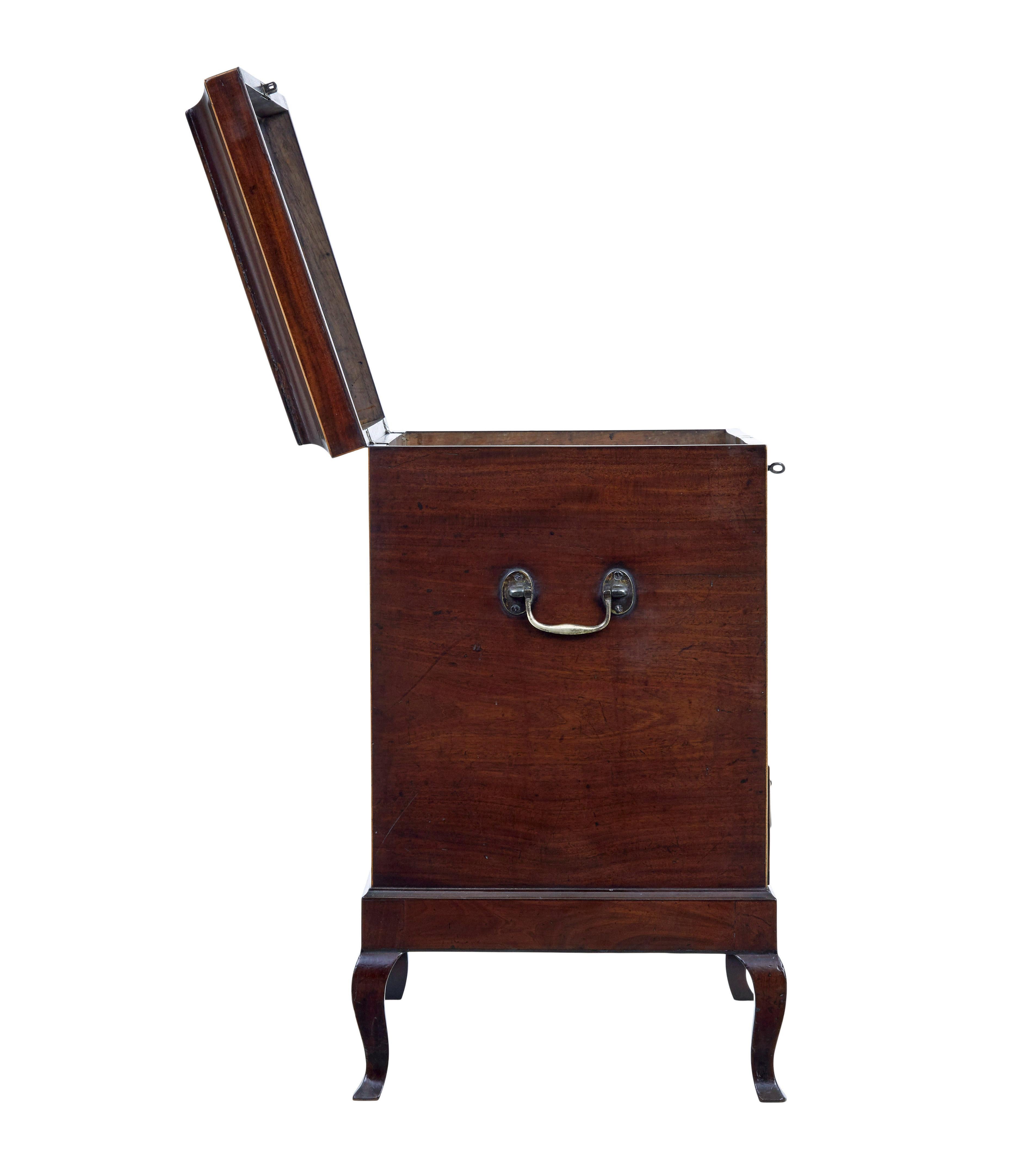 20th Century Early 20th century Edwardian inlaid wine cooler For Sale