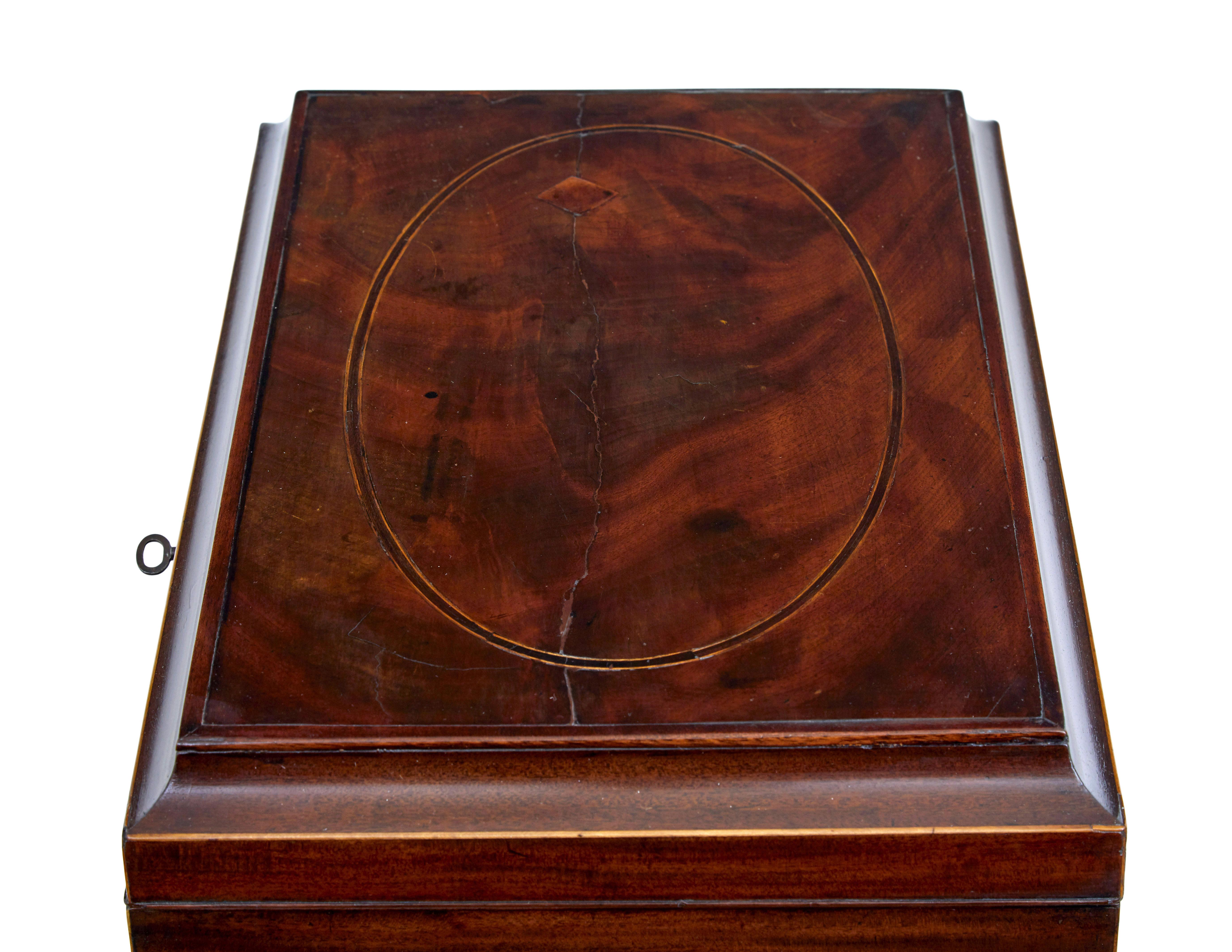 Early 20th century Edwardian inlaid wine cooler For Sale 1
