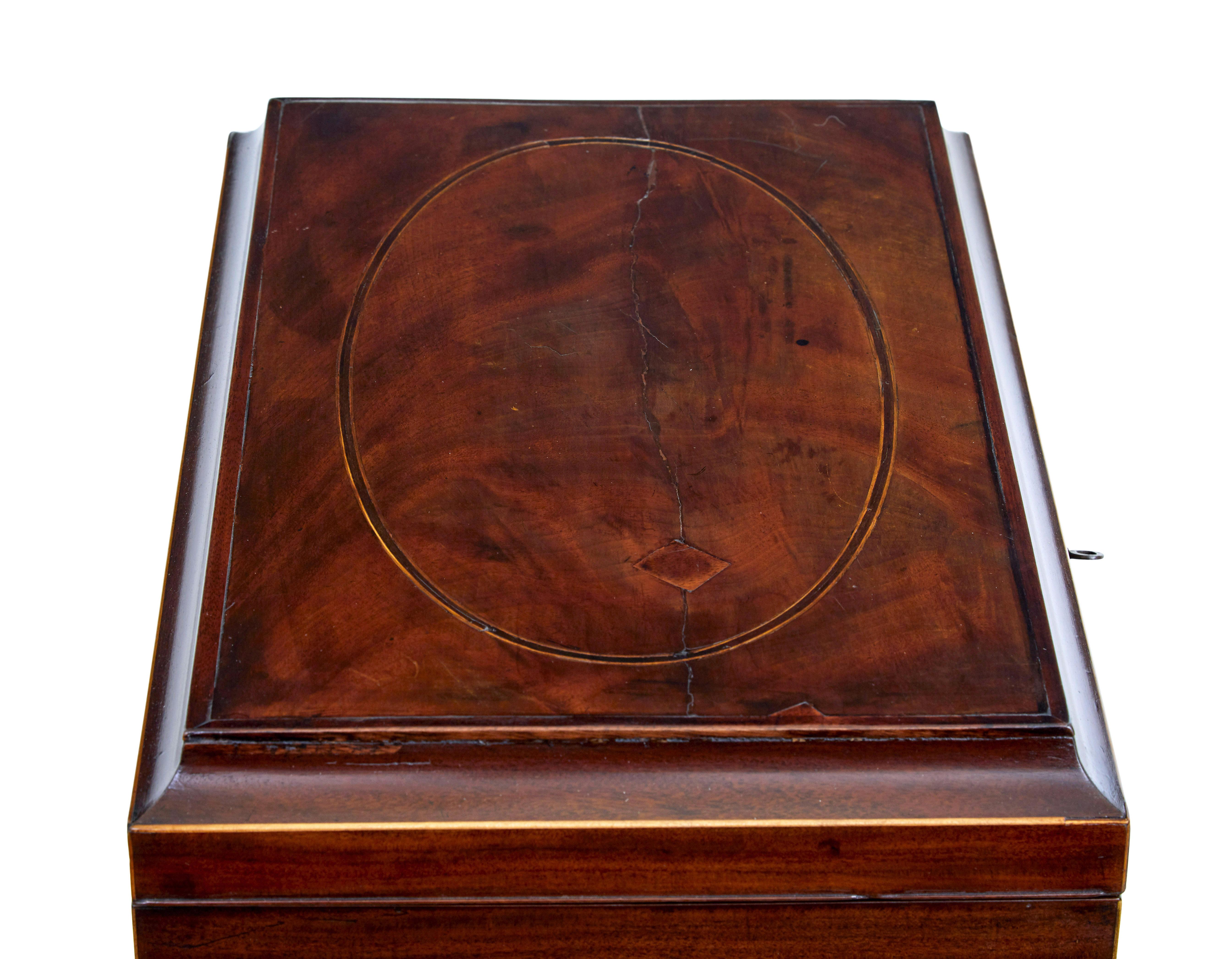 Early 20th century Edwardian inlaid wine cooler For Sale 2