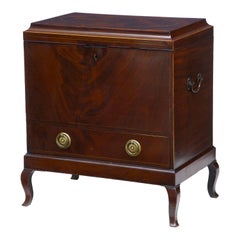 Early 20th Century Edwardian Mahogany Inlaid Wine Cooler