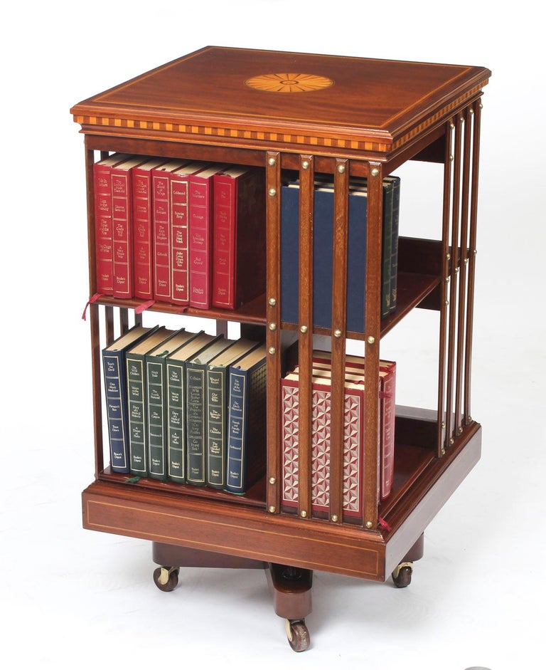 Early 20th Century Edwardian Revolving Bookcase by Maple and Co at 1stDibs