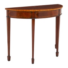 Early 20th Century, Edwardian Semi-Circle Console Table