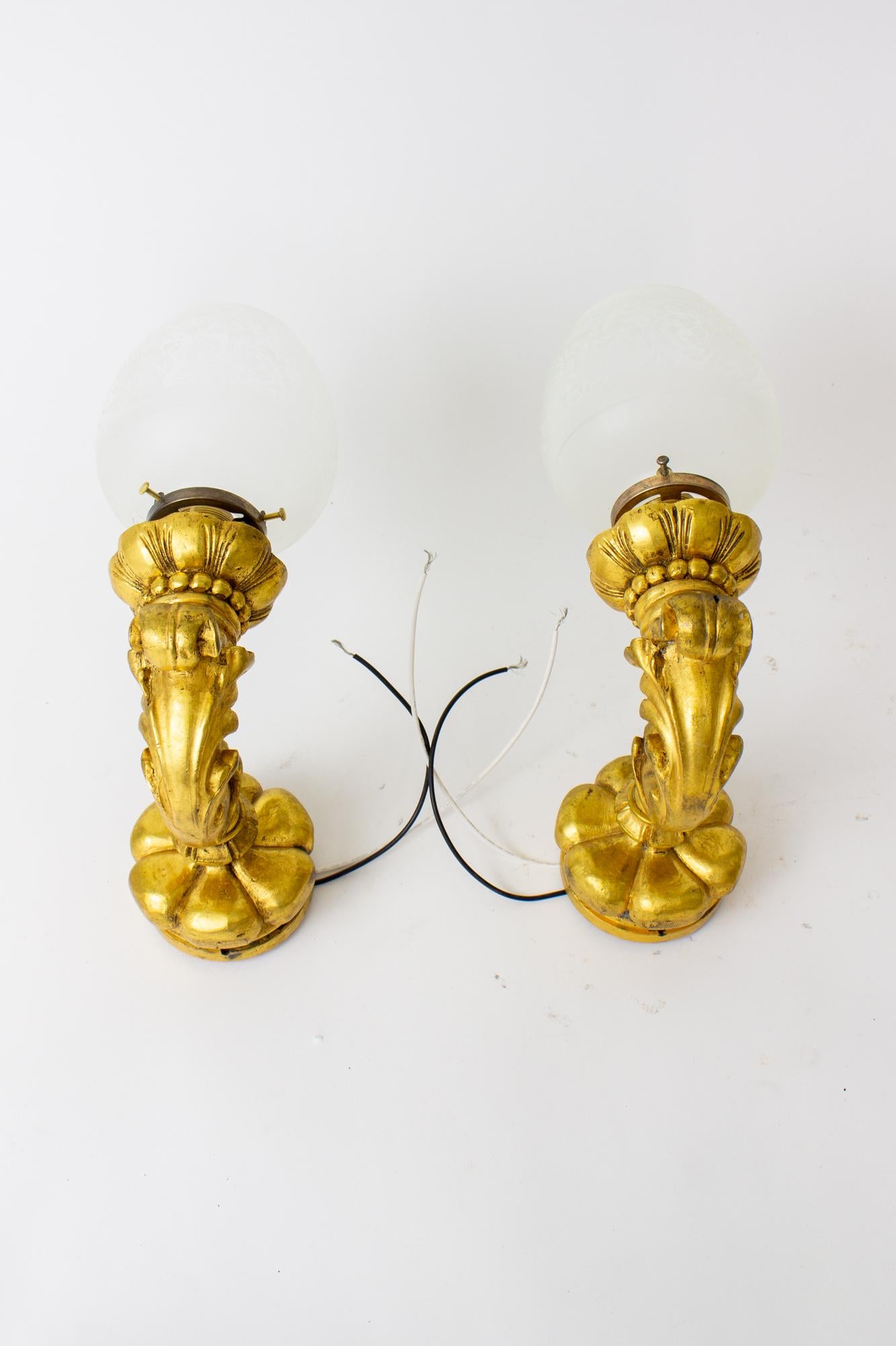 Early 20th Century E.F.Caldwell Italianate Gilt Bronze Sconces - a Pair For Sale 5
