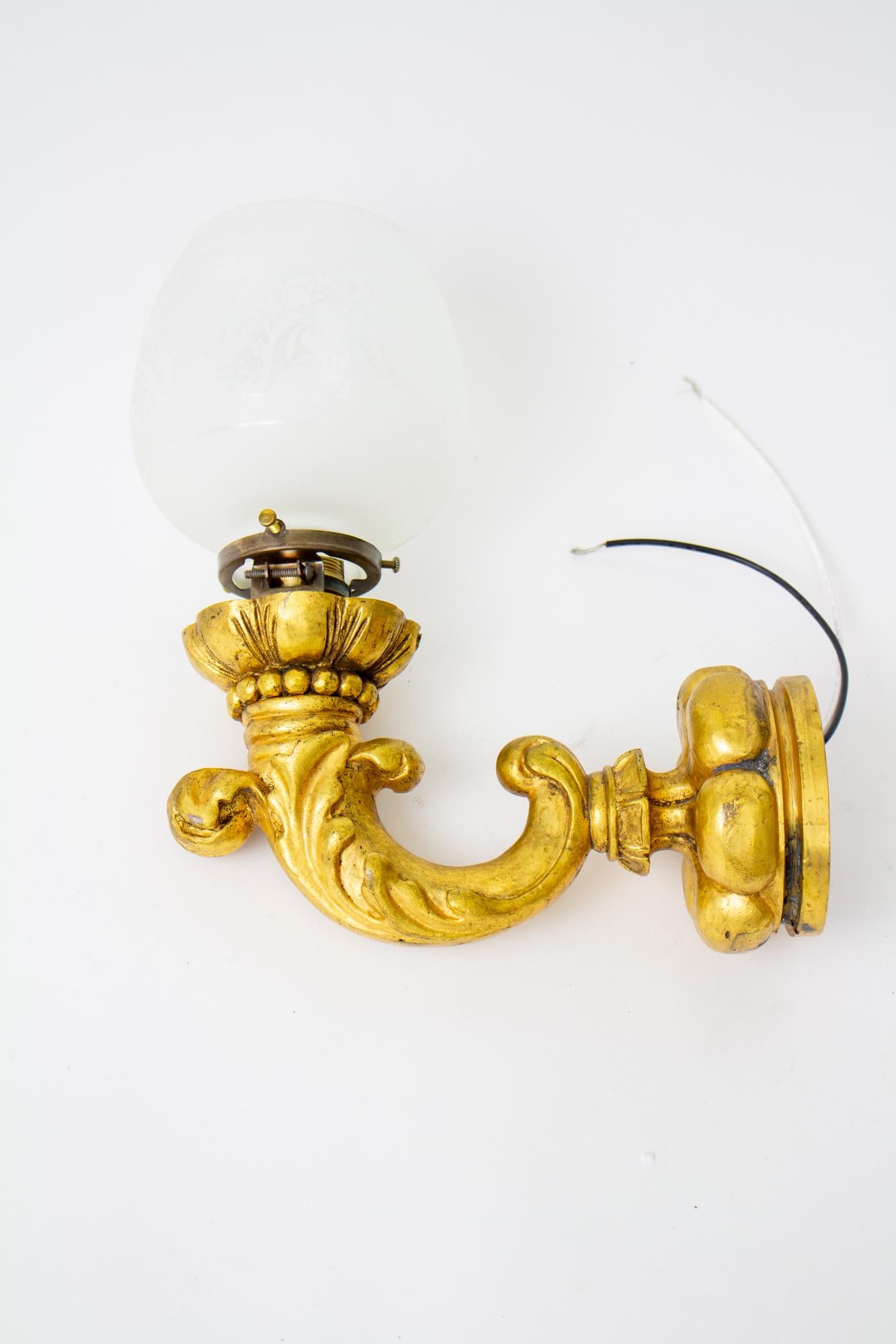 Early 20th Century E.F.Caldwell Italianate Gilt Bronze Sconces - a Pair For Sale 1