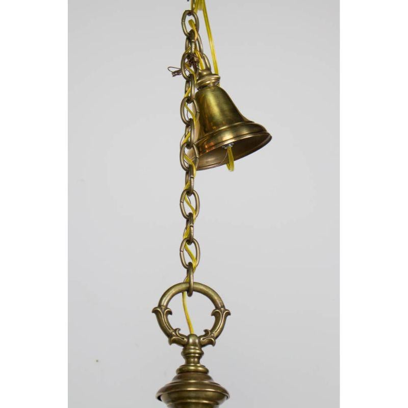 Early 20th Century Eight Arm Dutch Style Chandelier In Excellent Condition In Canton, MA