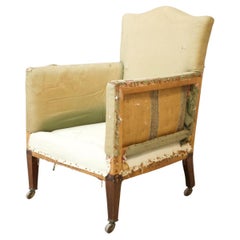 Early 20th Century Elegant Square Sided Armchair
