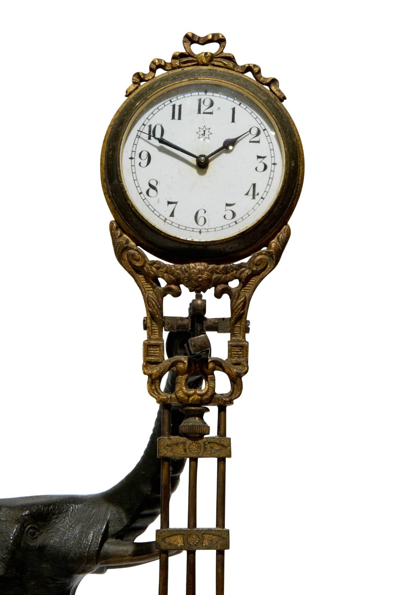An early 20th century elephant mystery clock, circa 1920. 

An unusual and interesting piece.