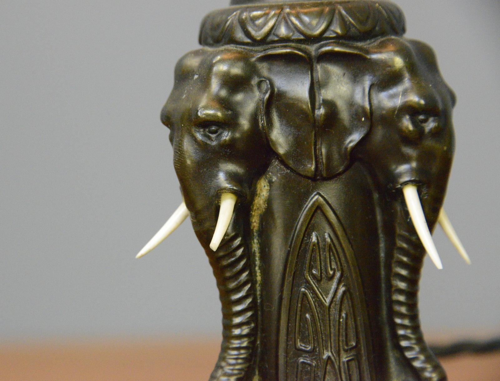 Danish Early 20th Century Elephant Table Lamp