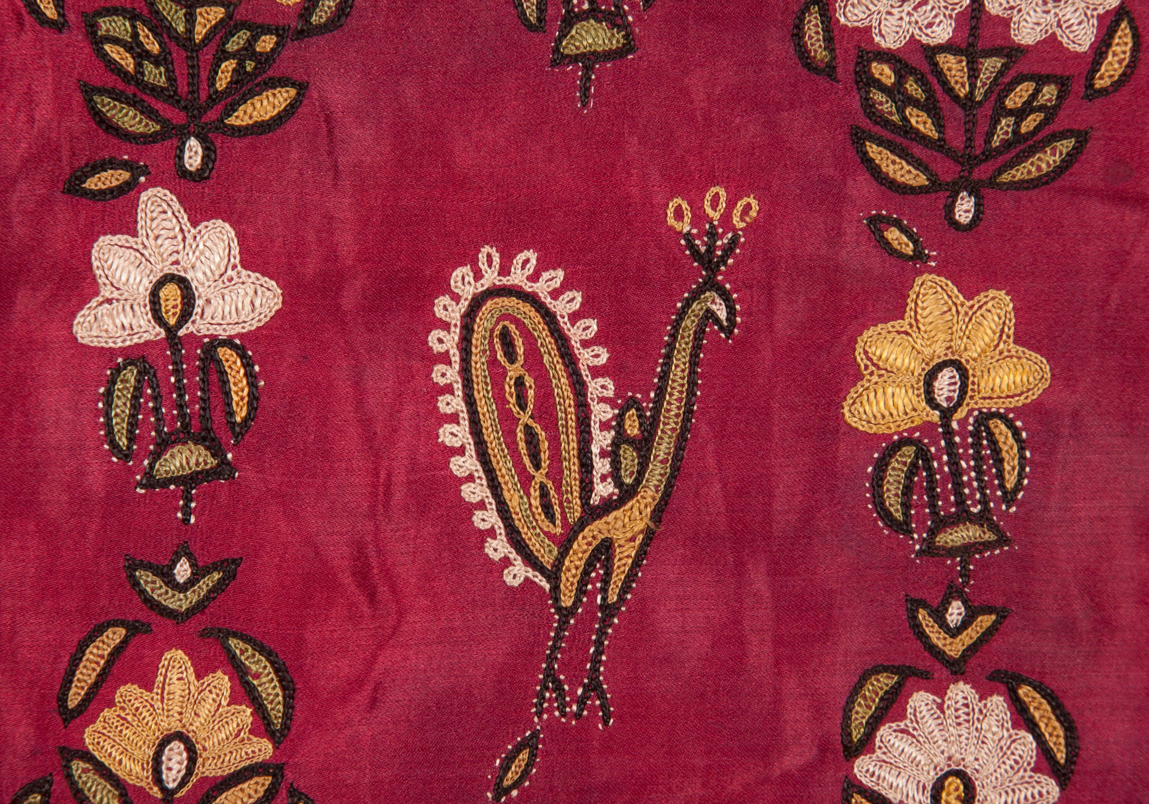Indian Early 20th Century Embroidered Skirt Panel from Kutch India