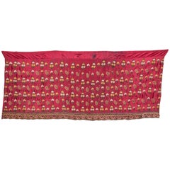 Antique Early 20th Century Embroidered Skirt Panel from Kutch India