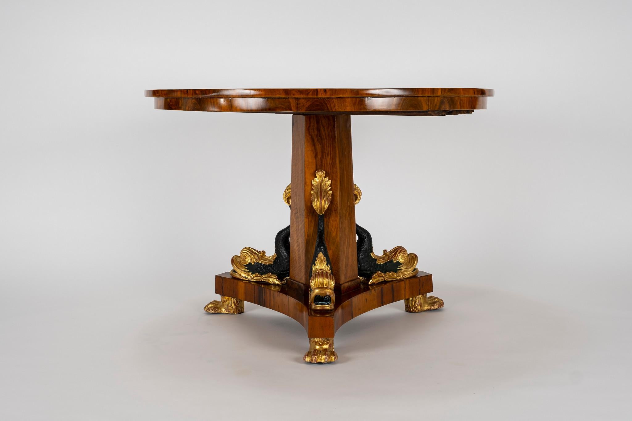 French Early 20th Century Empire Center Table For Sale