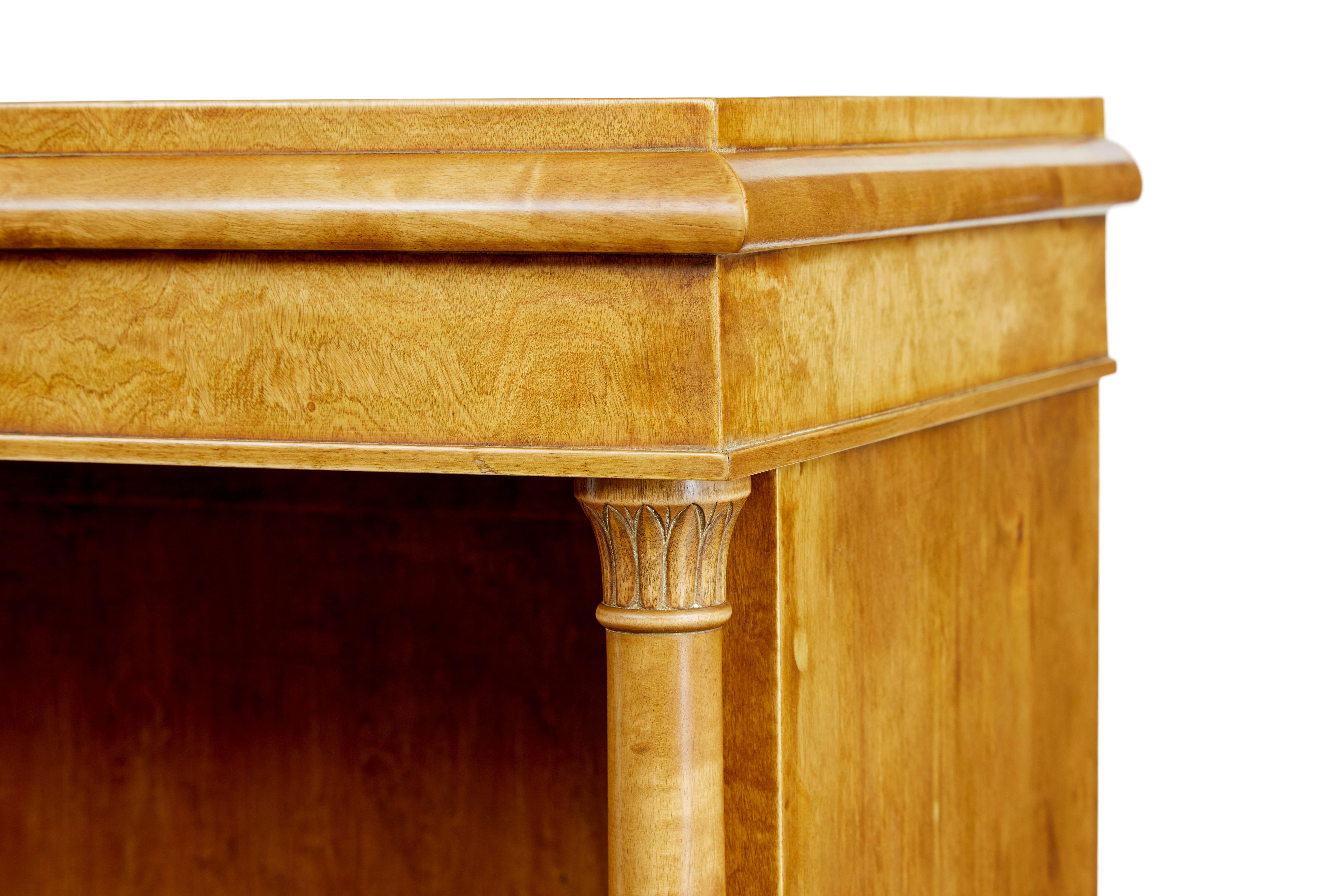 Bücherschrank aus Birke im Empire-Stil des frühen 20. 1