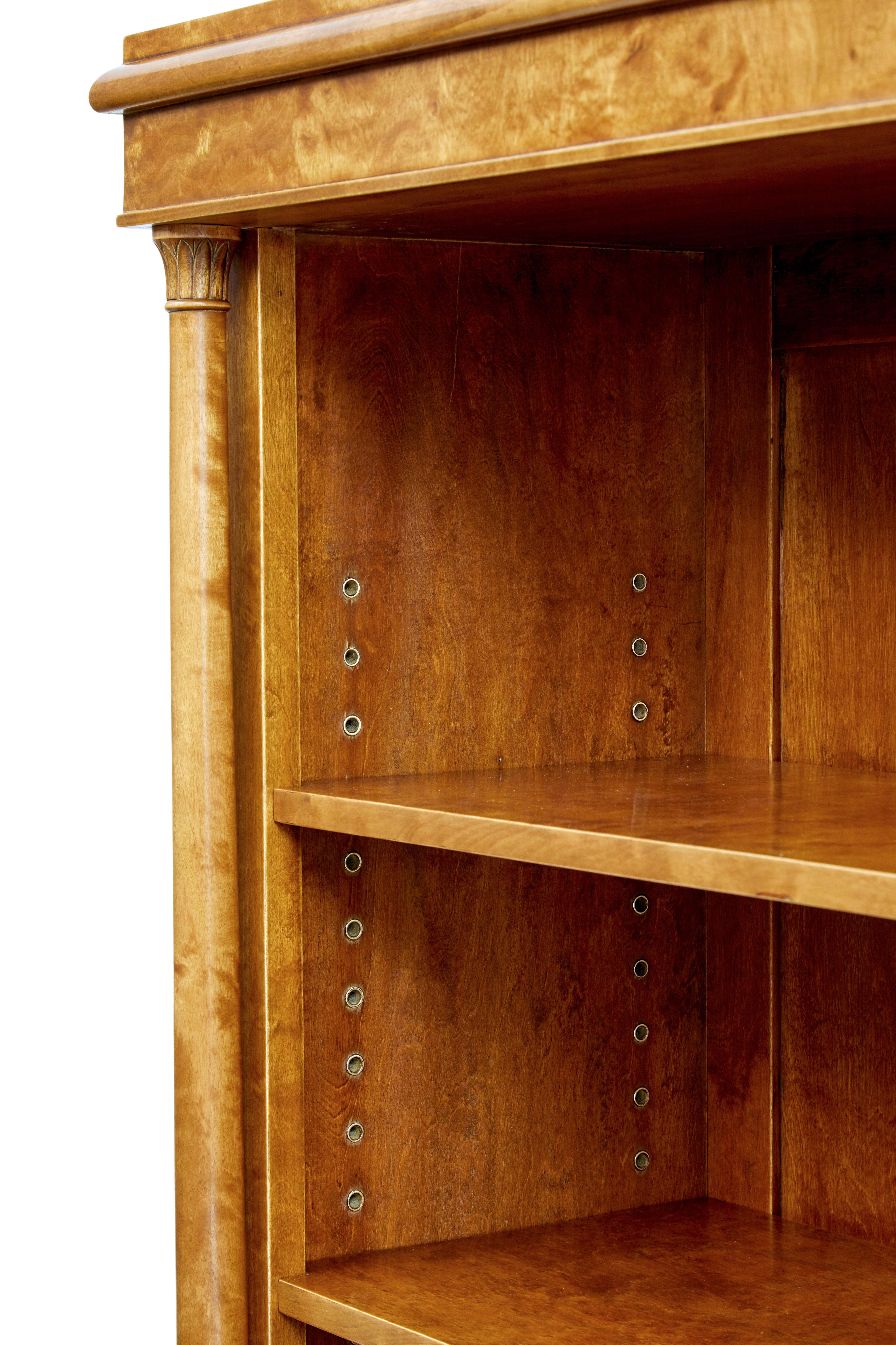 Bücherschrank aus Birke im Empire-Stil des frühen 20. 2