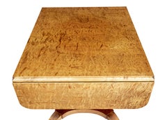 Table de canapé en bouleau Empire Revive du début du 20e siècle