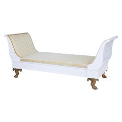 Early 20th Century Empire Revival Painted Scandinavian Day Bed