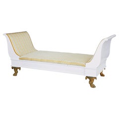 Used Early 20th Century empire revival painted scandinavian day bed