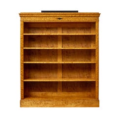 Bibliothèque en bouleau suédois de style Empire Revive du début du 20e siècle