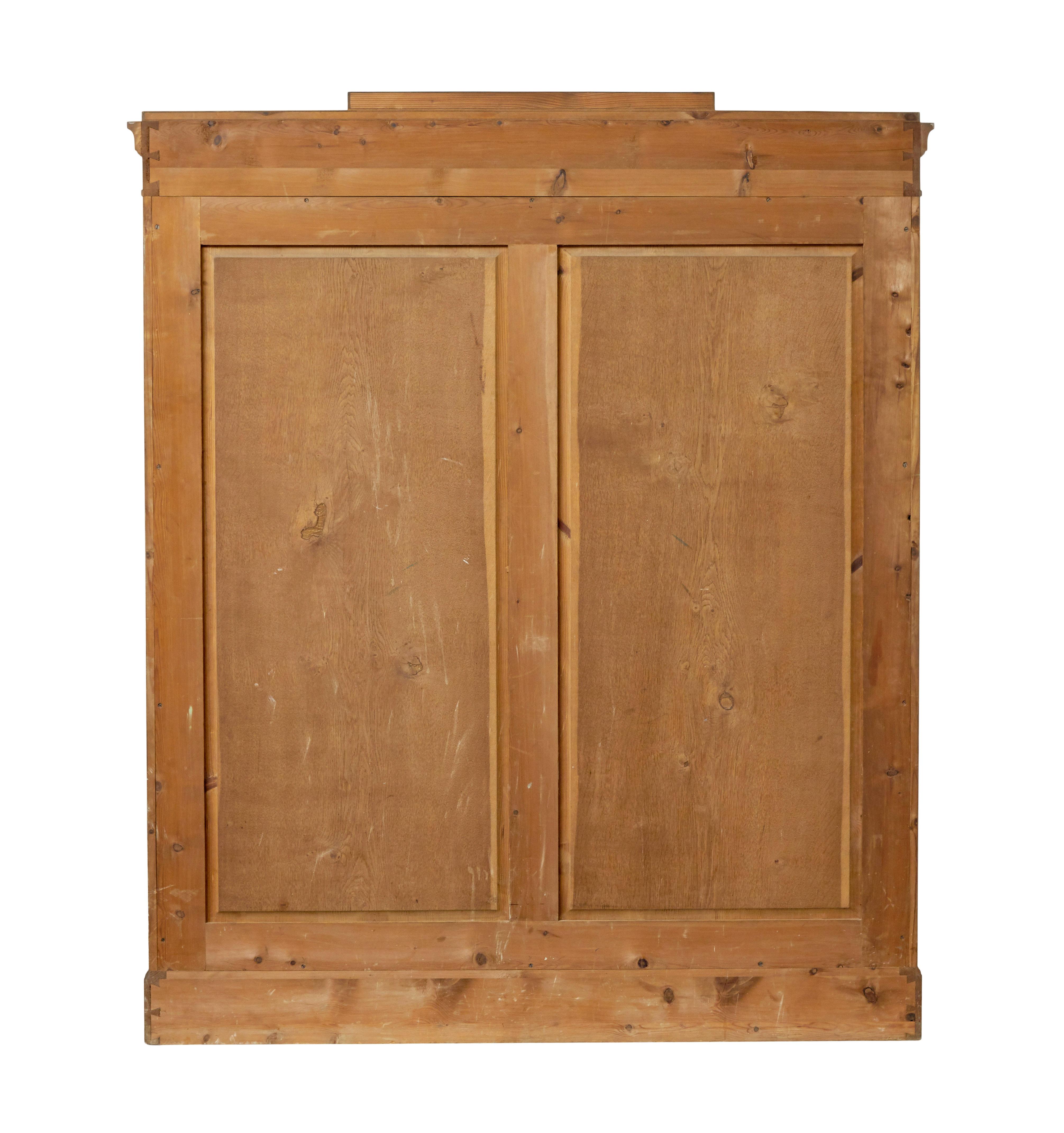 Hand-Carved Early 20th century empire revival Swedish birch bookcase For Sale