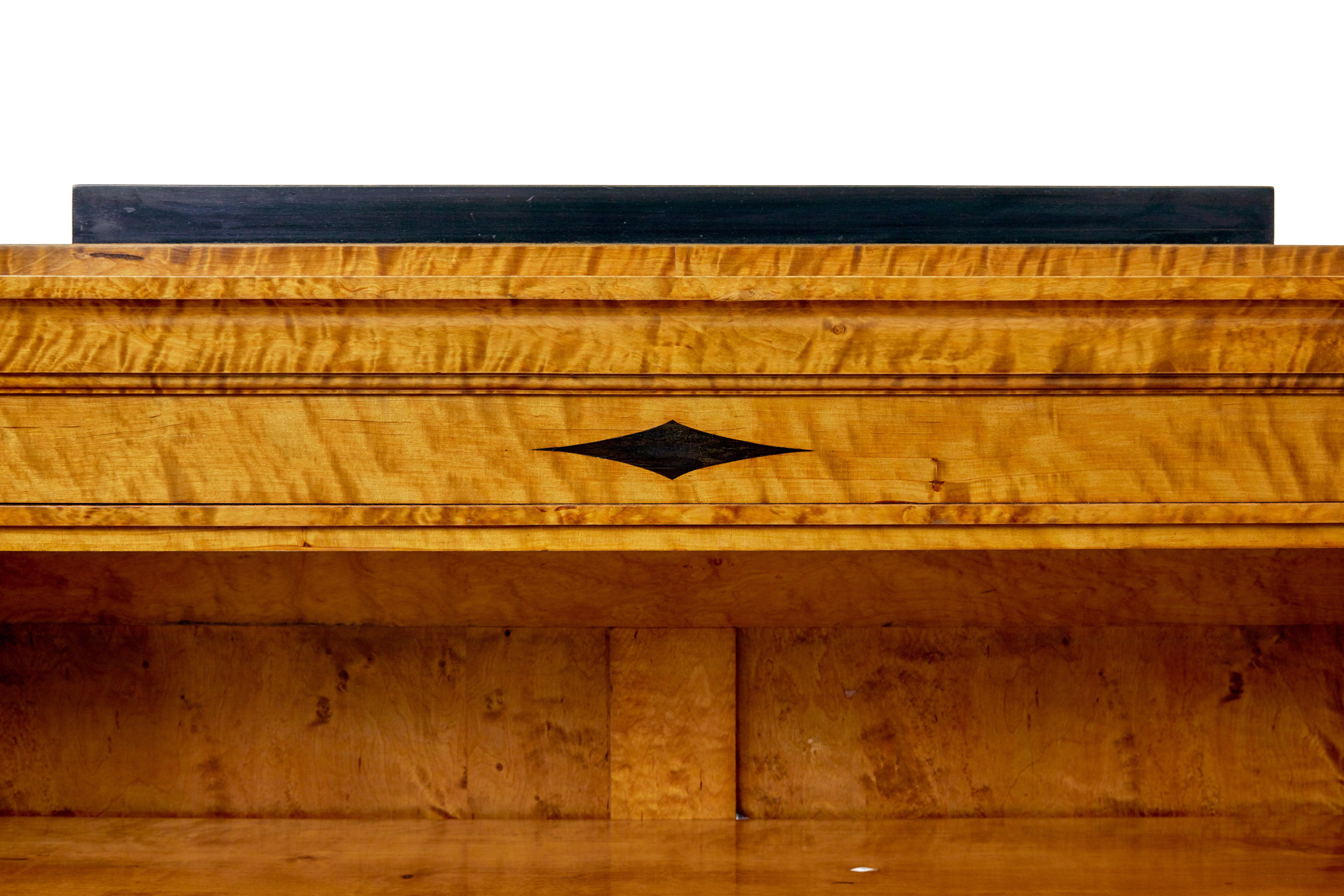 20th Century Early 20th century empire revival Swedish birch bookcase For Sale