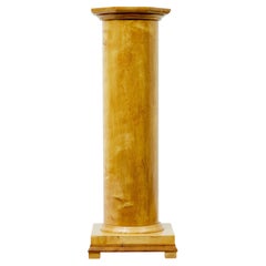 Early 20th century empire revival Swedish birch pedestal