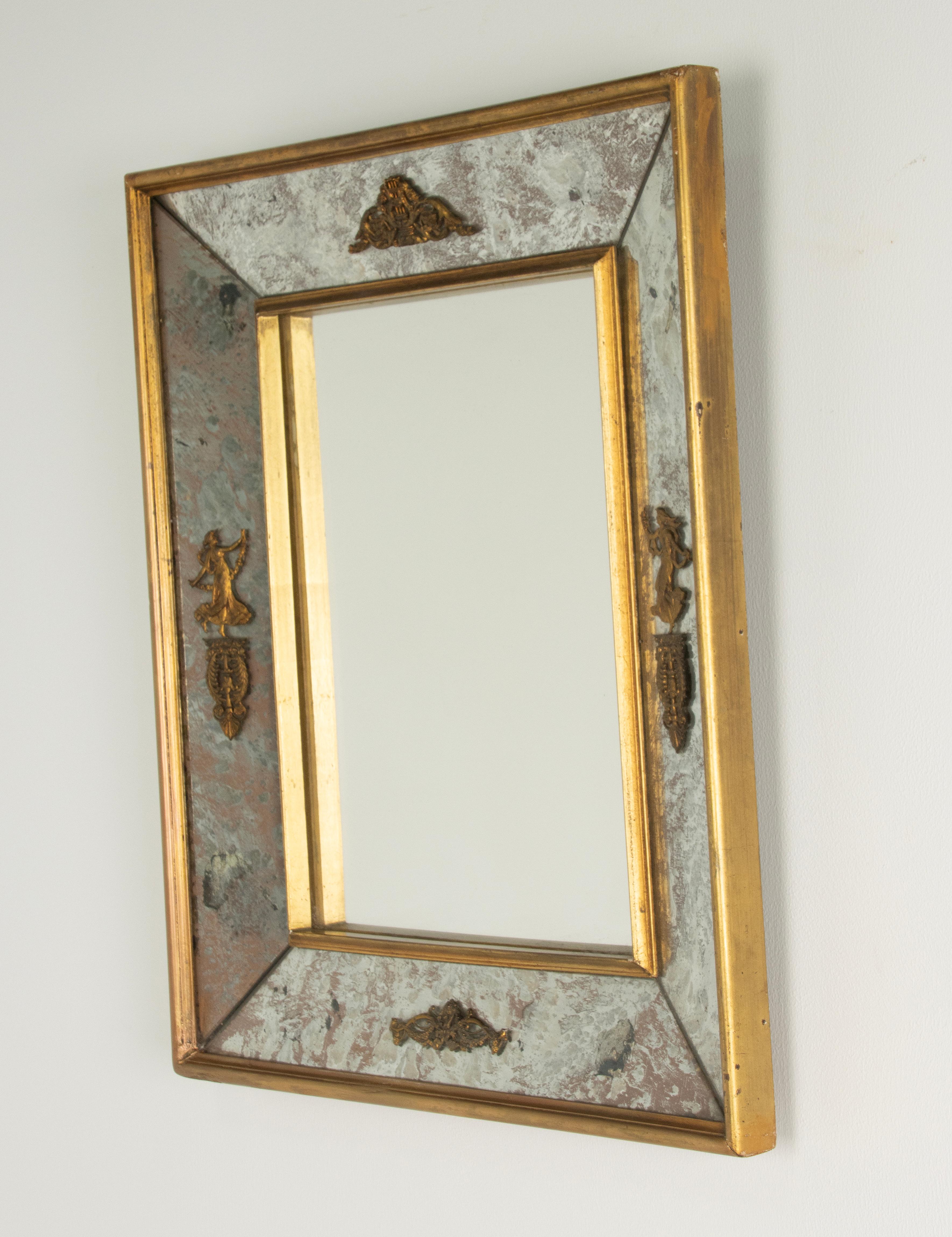French Early 20th Century Empire Style Wall Mirror