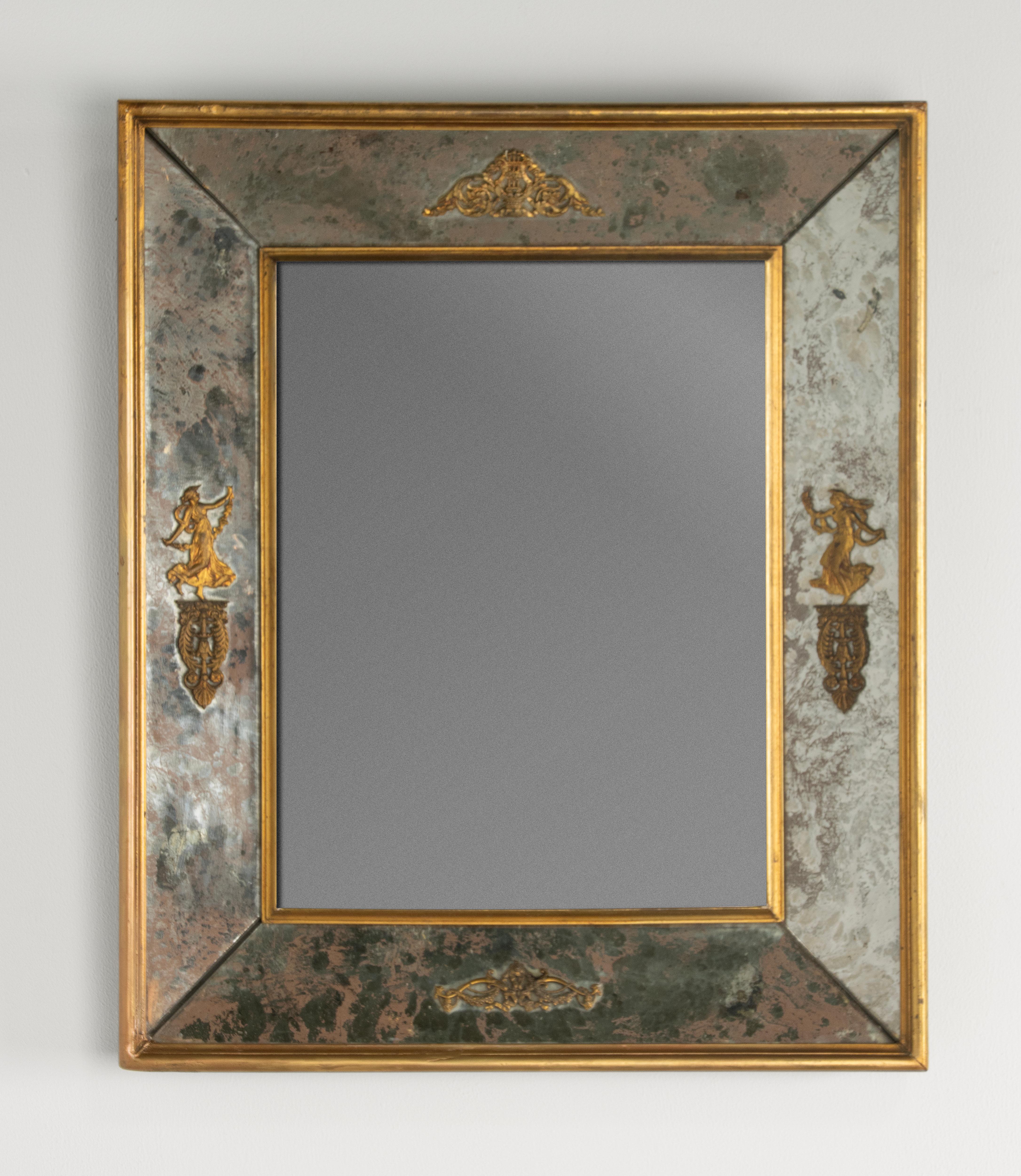 Early 20th Century Empire Style Wall Mirror In Good Condition In Casteren, Noord-Brabant