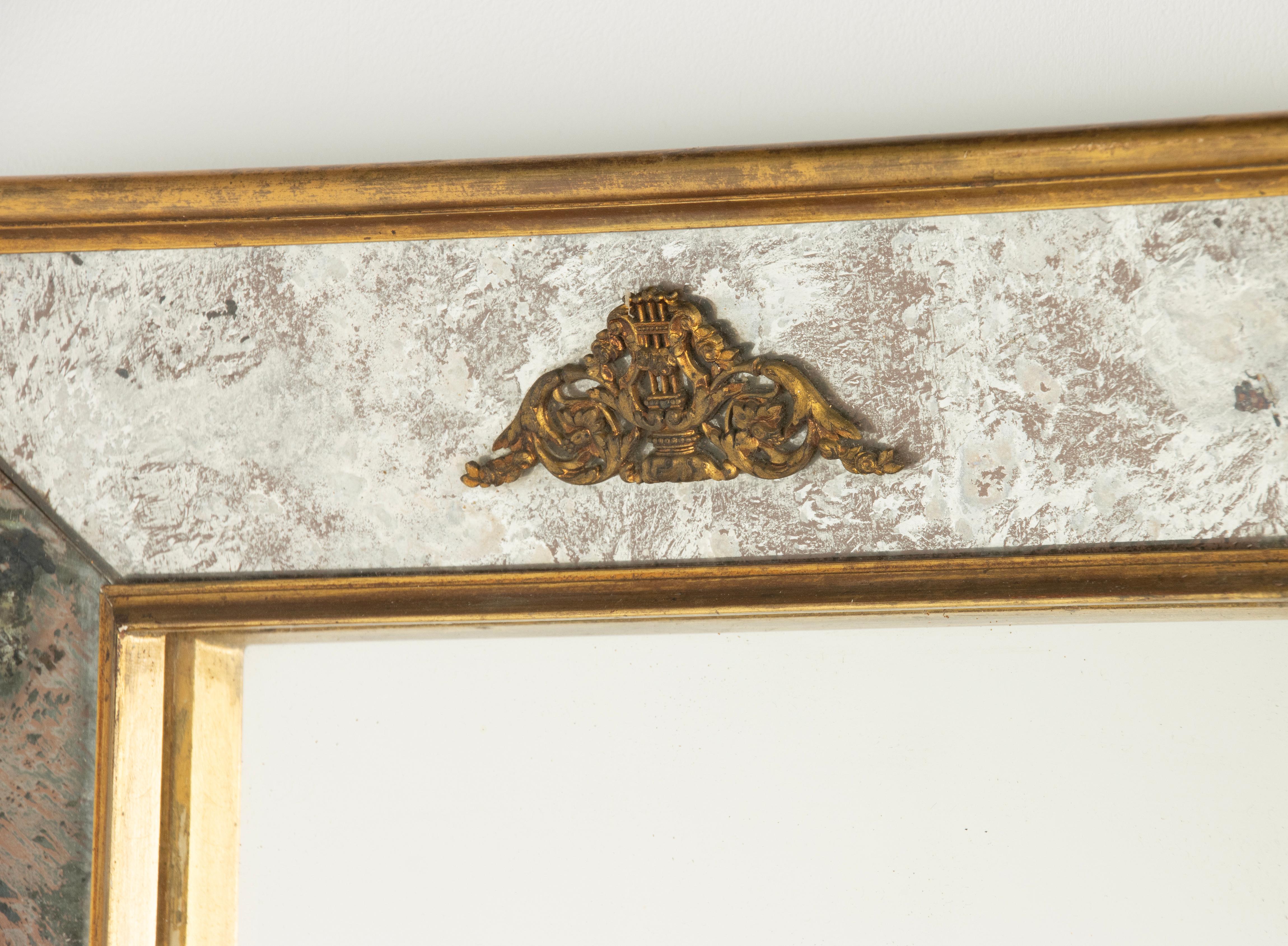Early 20th Century Empire Style Wall Mirror 1