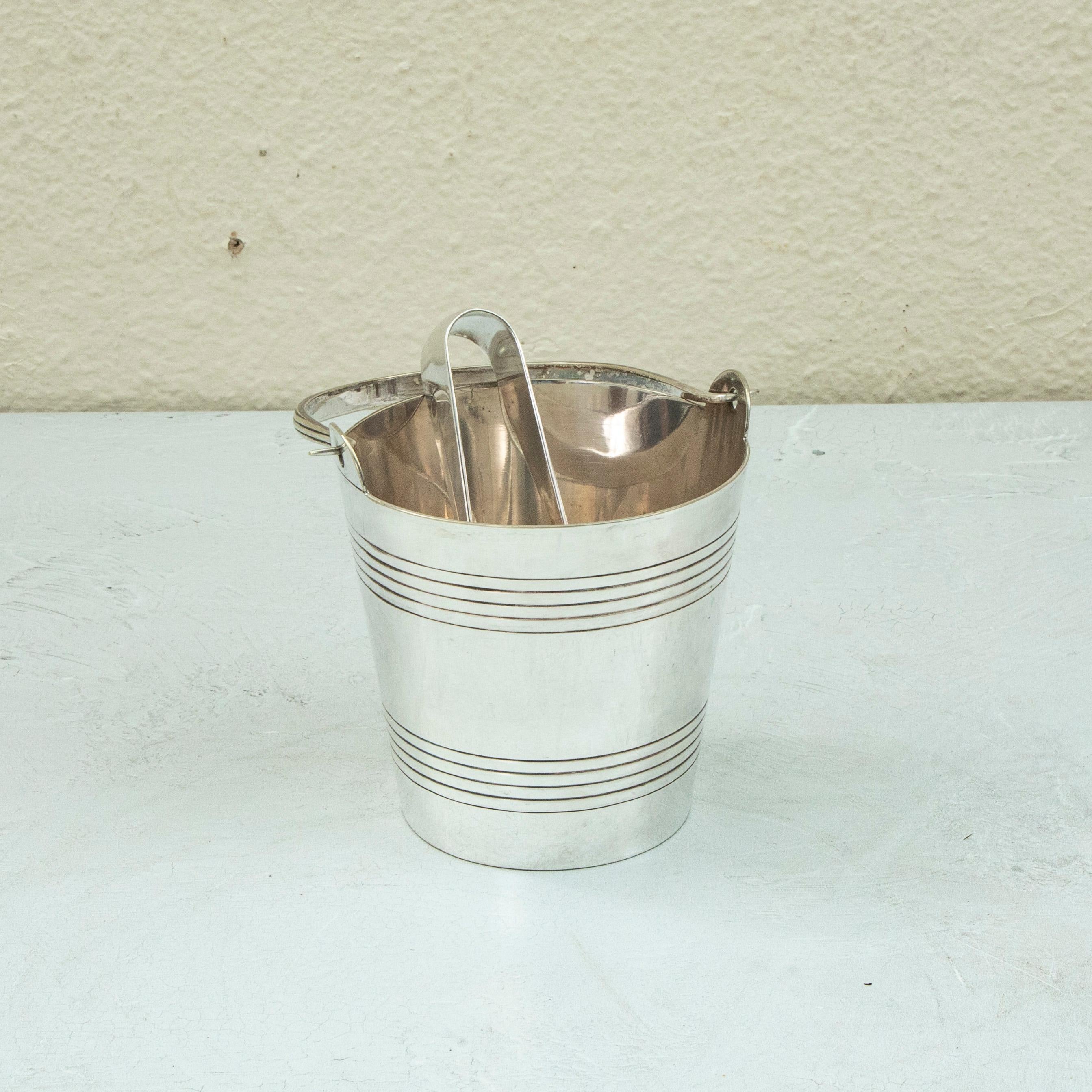 Early 20th Century English Art Deco Period Silver Plate Yacht Cocktail Service For Sale 16
