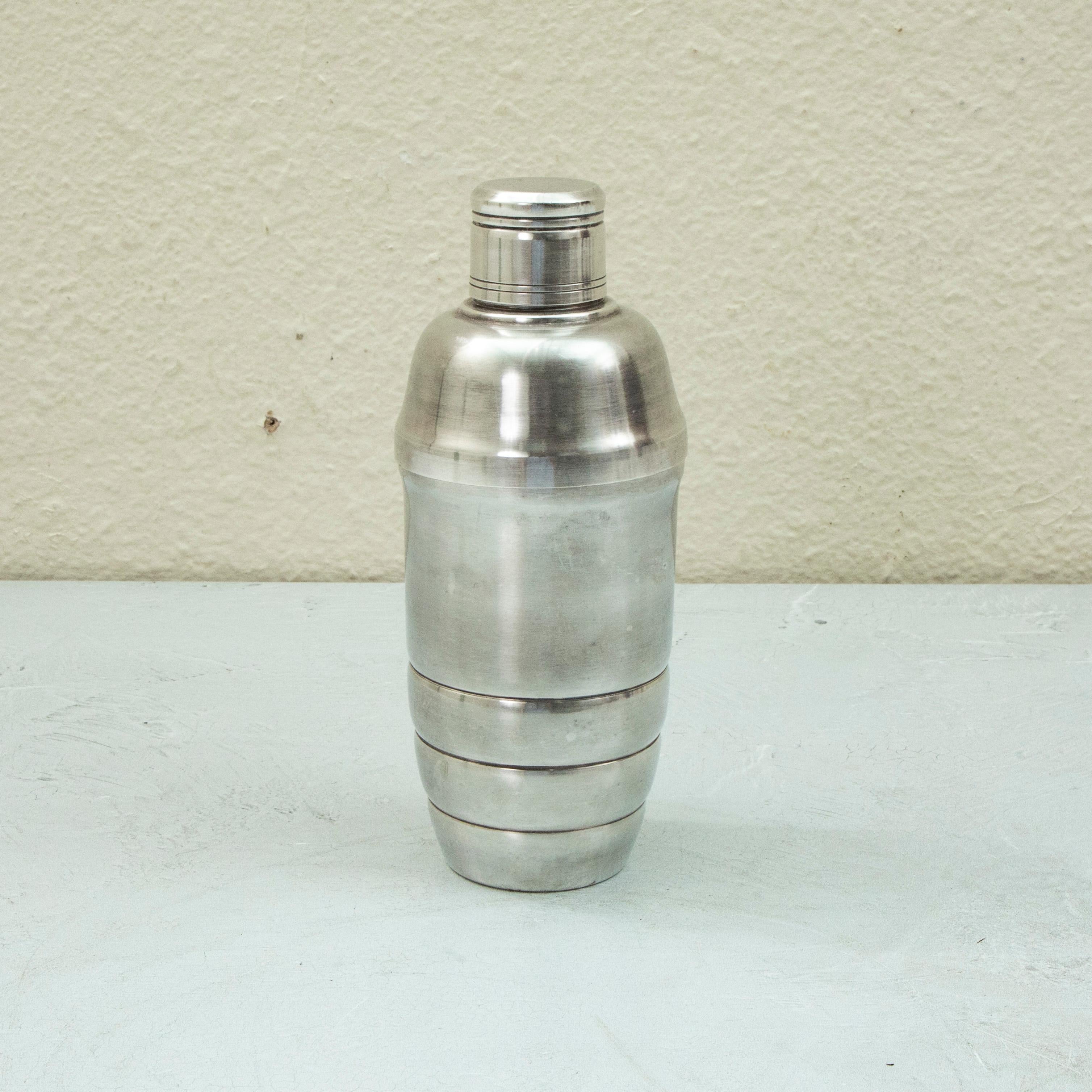 Early 20th Century English Art Deco Period Silver Plate Yacht Cocktail Service For Sale 17