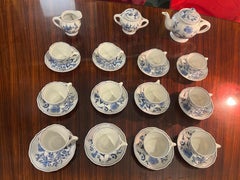 Early 20th century English Blue Danube tea service