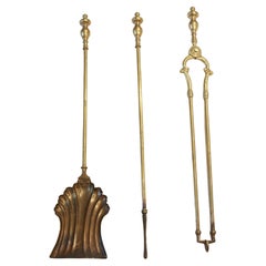 Late Victorian Fireplace Tools and Chimney Pots
