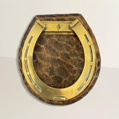 Englischer Hufeisen-Clip aus Messing aus dem frühen 20.