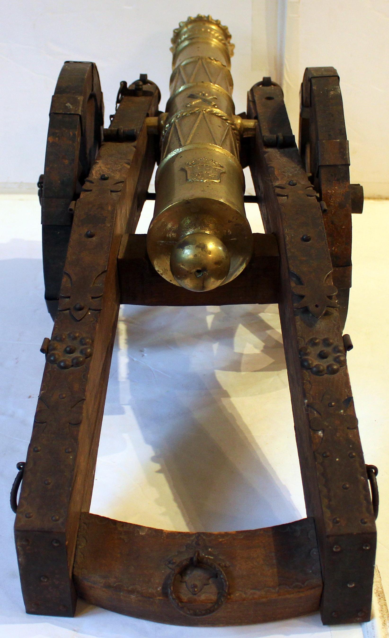 Edoardiano Modello di cannone in bronzo inglese dell'inizio del XX secolo in vendita